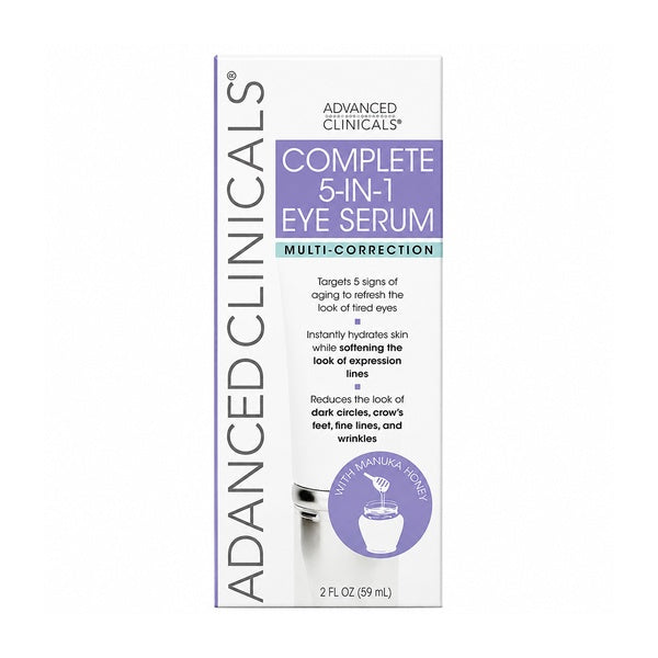 سيروم العين advanced clinicals لتقليل ظهور الخطوط الدقيقة والتجاعيد 59 مل – Advanced Clinicals Complete 5 – in – 1 Eye Serum