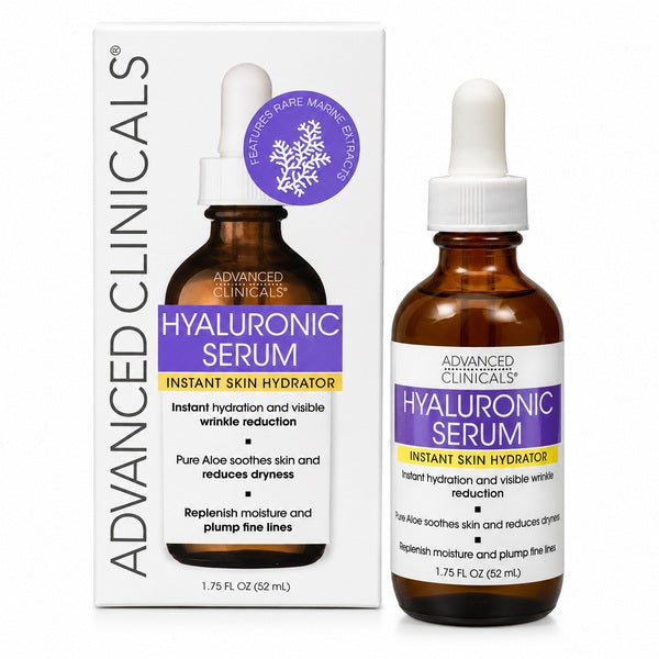 سيروم هيالورونيك اسيد Advanced Clinicals المضاد للشيخوخة 52 مل - Advanced Clinicals Hyaluronic Acid Anti Aging Face Serum 52ML